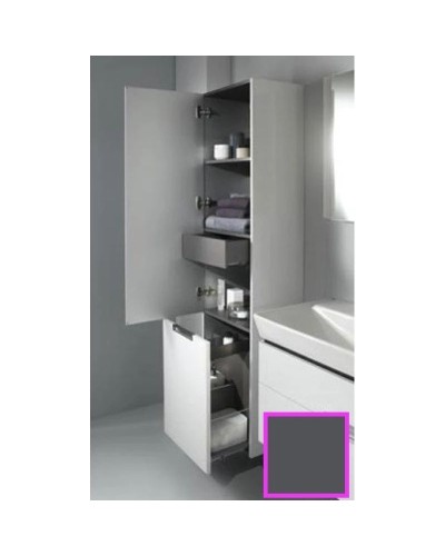 Подвесная колонна левосторонняя серый антрацит глянец Jacob Delafon Reve EB1141G-442