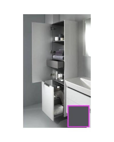 Подвесная колонна правосторонняя серый антрацит глянец Jacob Delafon Reve EB1141D-442