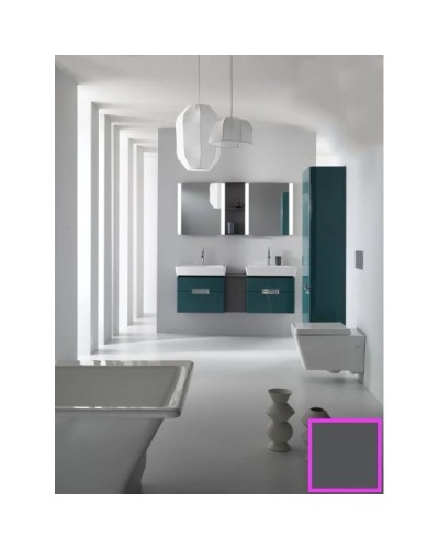 Подвесная колонна правосторонняя серый антрацит глянец Jacob Delafon Reve EB1141D-442