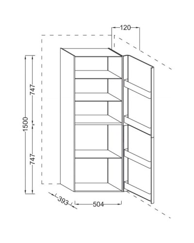 Подвесная колонна правосторонняя малиновый глянец Jacob Delafon Replay EB1074D-R3