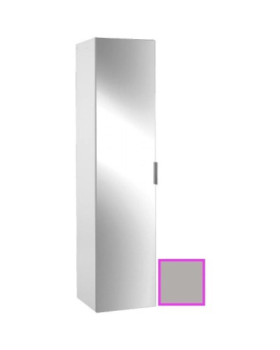 Пенал серый титан глянец с реверсивной зеркальной дверцей Jacob Delafon Odeon Up EB873-N21