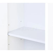 Пенал подвесной белый глянец/дуб эндгрейн L Акватон Нортон 1A249403NT01L