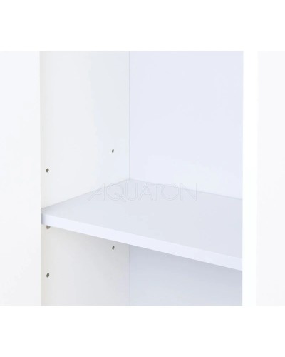 Пенал подвесной белый глянец/дуб эндгрейн L Акватон Нортон 1A249403NT01L