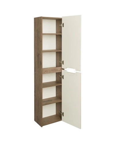 Пенал подвесной бежевый/дуб веллингтон L/R Акватон Оливия 1A254603OLVG0