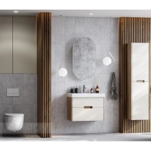 Пенал подвесной бежевый/дуб веллингтон L/R Акватон Оливия 1A254603OLVG0