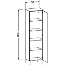 Пенал подвесной черный дуб R Duravit Brioso BR1331R1016