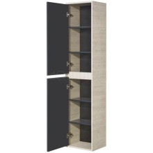 Пенал подвесной серый графит/дуб орегон L Акватон Лофт Урбан 1A248103LQX60