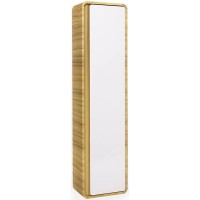 Пенал подвесной белый/дуб Jorno Ronda Ron.04.150/P/D-W