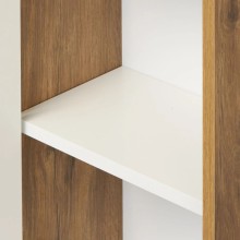 Пенал подвесной белый глянец/дуб рустикальный Акватон Сканди 1A253403SDZ90