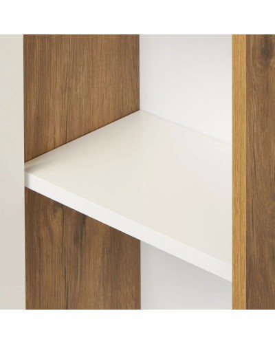 Пенал подвесной белый глянец/дуб рустикальный Акватон Сканди 1A253403SDZ90