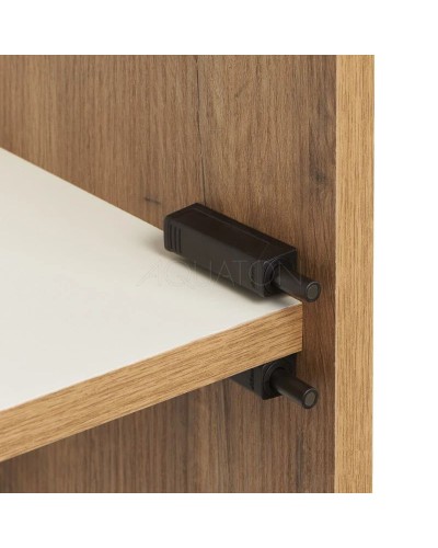 Пенал подвесной белый глянец/дуб рустикальный Акватон Сканди 1A253403SDZ90