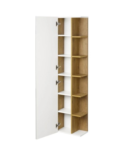 Пенал подвесной белый глянец/дуб рустикальный Акватон Сканди 1A253403SDZ90