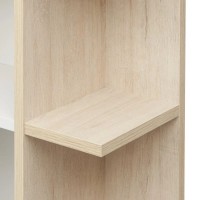 Пенал подвесной белый глянец/дуб верона Акватон Сканди 1A253403SDB20