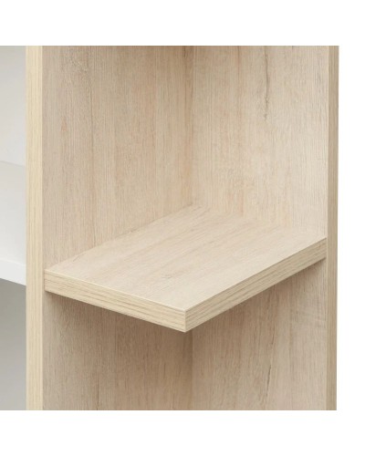 Пенал подвесной белый глянец/дуб верона Акватон Сканди 1A253403SDB20