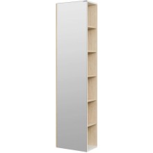 Пенал подвесной белый глянец/дуб верона Акватон Сканди 1A253403SDB20