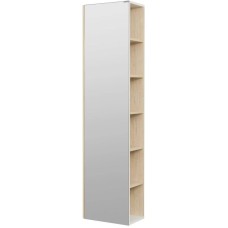 Пенал подвесной белый глянец/дуб верона Акватон Сканди 1A253403SDB20