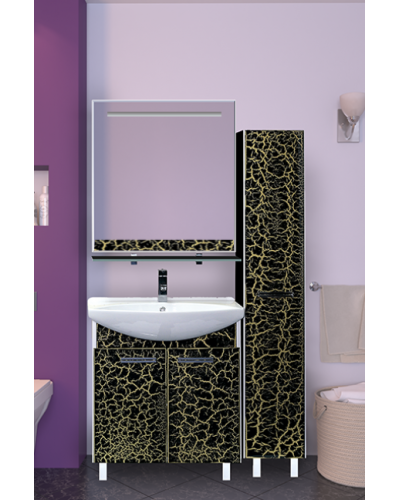 Джулия - 35 Пенал правый КРАКОЛЕТ черный