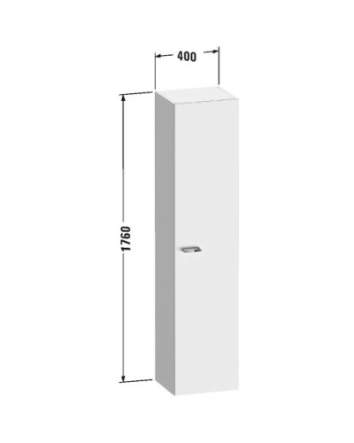 Пенал подвесной дуб R Duravit XBase XB1144R3030