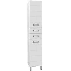 Шкаф пенал Style Line Ирис 36 Белый глянец