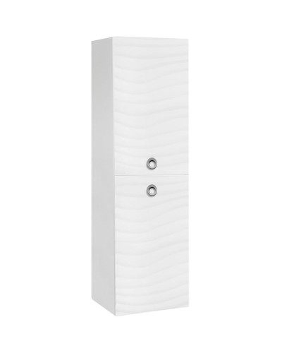 Шкаф пенал Style Line Вероника 36 Люкс подвесной Белый глянец