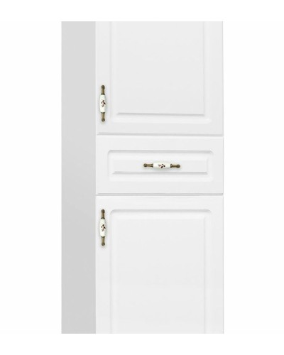 Шкаф пенал Style Line Олеандр 2 Люкс 36 ЛС-00000210 Белый