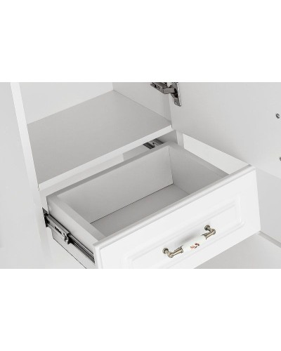 Шкаф пенал Style Line Олеандр 2 Люкс 36 ЛС-00000210 Белый