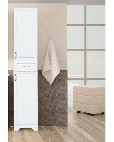 Шкаф пенал Style Line Олеандр 2 Люкс 36 ЛС-00000210 Белый