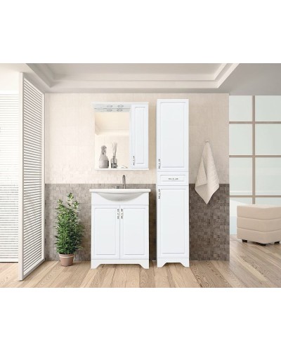 Шкаф пенал Style Line Олеандр 2 Люкс 36 ЛС-00000210 Белый