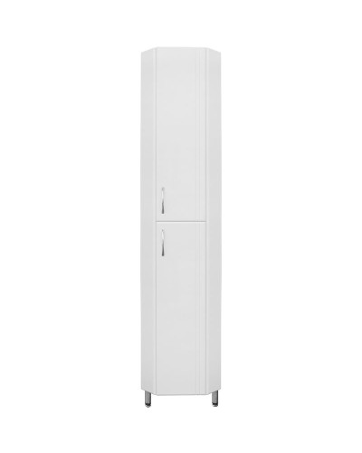 Шкаф пенал Style Line Веер 30 угловой Белый глянец