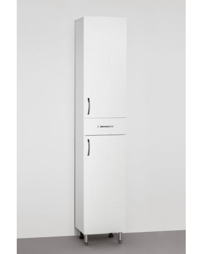 Шкаф пенал Style Line Эко Фьюжн 36 Белый глянец