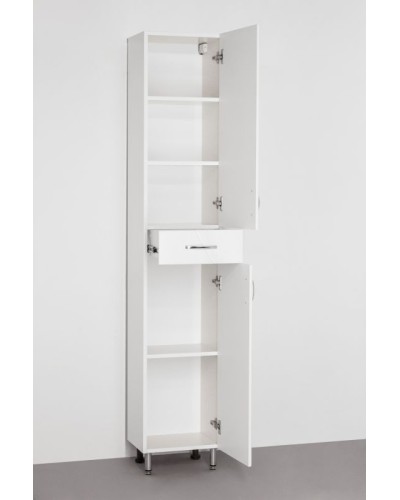 Шкаф пенал Style Line Эко Фьюжн 36 Белый глянец