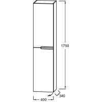 Пенал подвесной темно-синий глянец L Jacob Delafon Nona EB1893LRU-G98