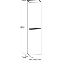 Пенал подвесной темно-синий глянец R Jacob Delafon Nona EB1983RRU-G98