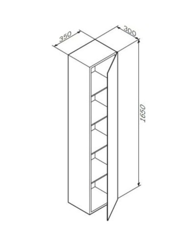 Пенал подвесной белый глянец R Am.Pm Spirit V2.0 M70ACHMR0356WG