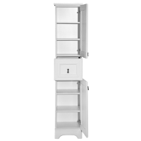 Лувр -Пенал, белый правый 1 ящ.