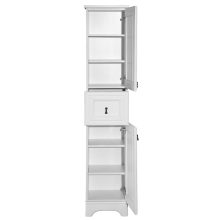 Лувр -Пенал, белый правый 1 ящ.