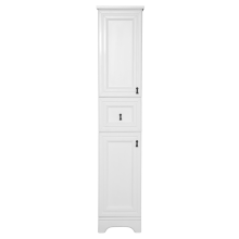 Лувр -Пенал, белый левый 1 ящ.