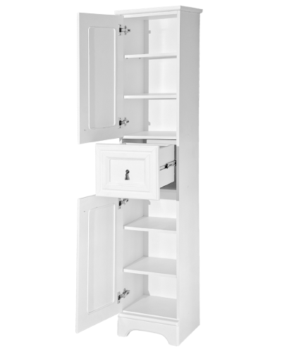 Лувр -Пенал, белый левый 1 ящ.