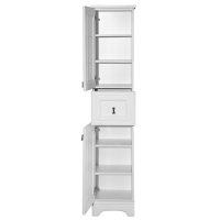 Лувр -Пенал, белый левый 1 ящ.