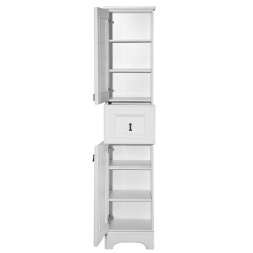 Лувр -Пенал, белый левый 1 ящ.