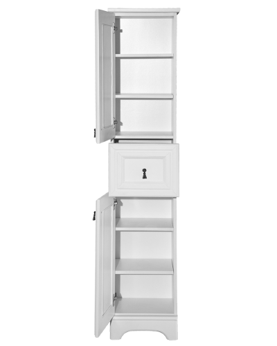 Лувр -Пенал, белый левый 1 ящ.