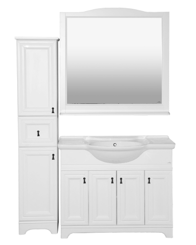 Лувр -Пенал, белый левый 1 ящ.