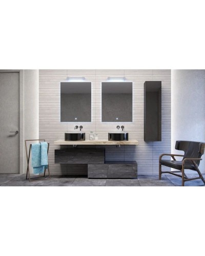 Пенал подвесной черный глянец Velvex Felay ppFEL.120-213.44