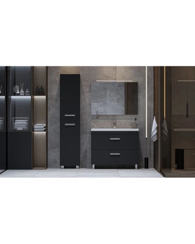 Пенал напольный графит L/R Velvex Orlando pnORL.190-232