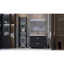 Пенал напольный графит L/R Velvex Orlando pnORL.190-232