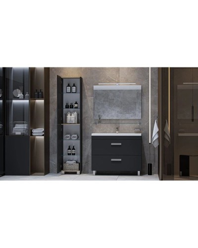 Пенал напольный графит L/R Velvex Orlando pnORL.190-232