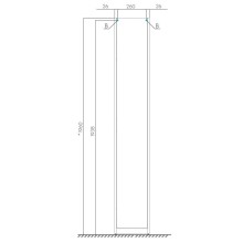 Пенал напольный белый глянец Акватон Лондри 1A260603LH010