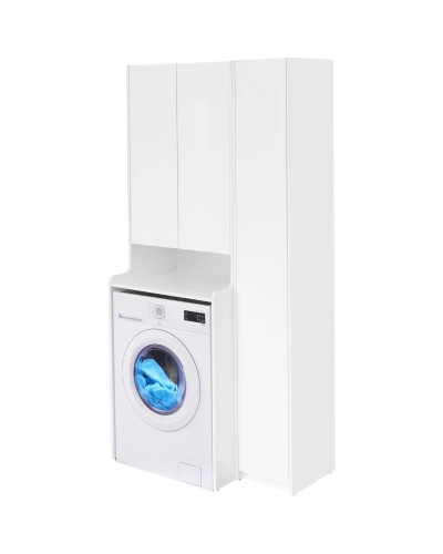 Пенал напольный белый глянец Акватон Лондри 1A260603LH010