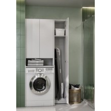 Пенал напольный белый глянец Акватон Лондри 1A260603LH010