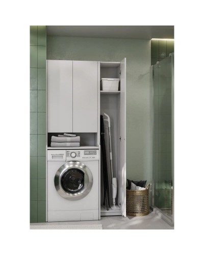 Пенал напольный белый глянец Акватон Лондри 1A260603LH010